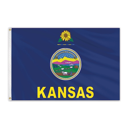 Kansas Outdoor Nylon Flag 8'x12'